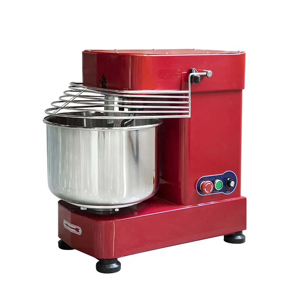 

Hot Sale Kitchen Equipment Commercial Flour Mixer 10L Spiral Dough Mixer with Hooks Whisk Beater