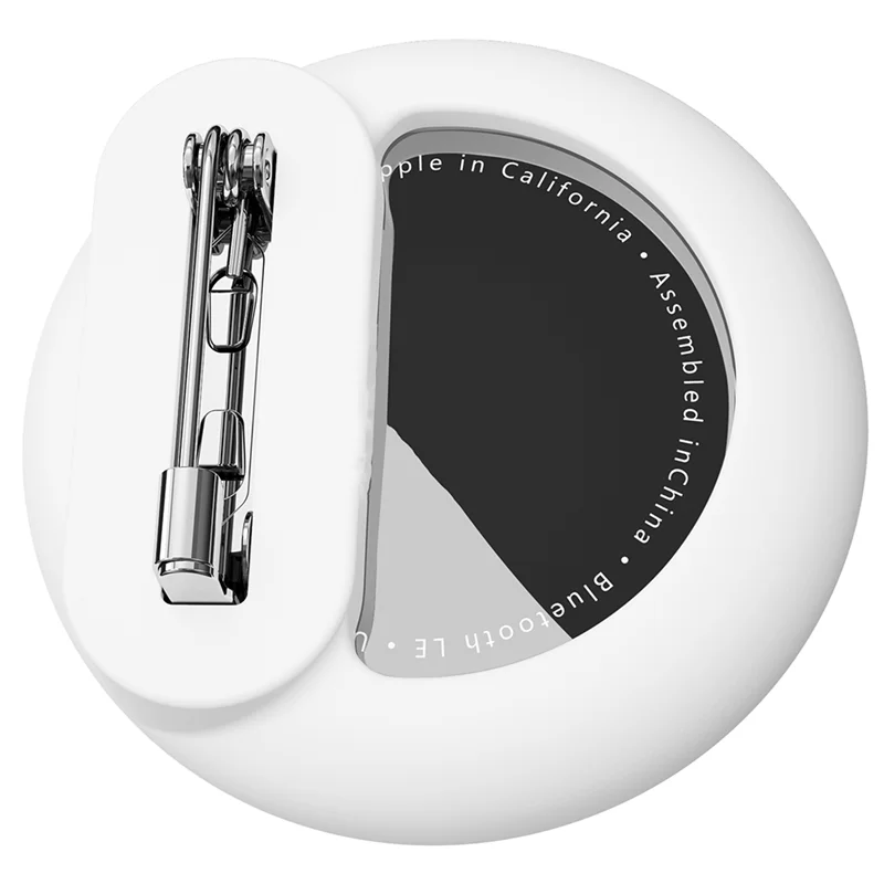For Airtag Case Inside Clothes For Children Elderly With Safety Pin Tracker Cover Shoes Backpack White