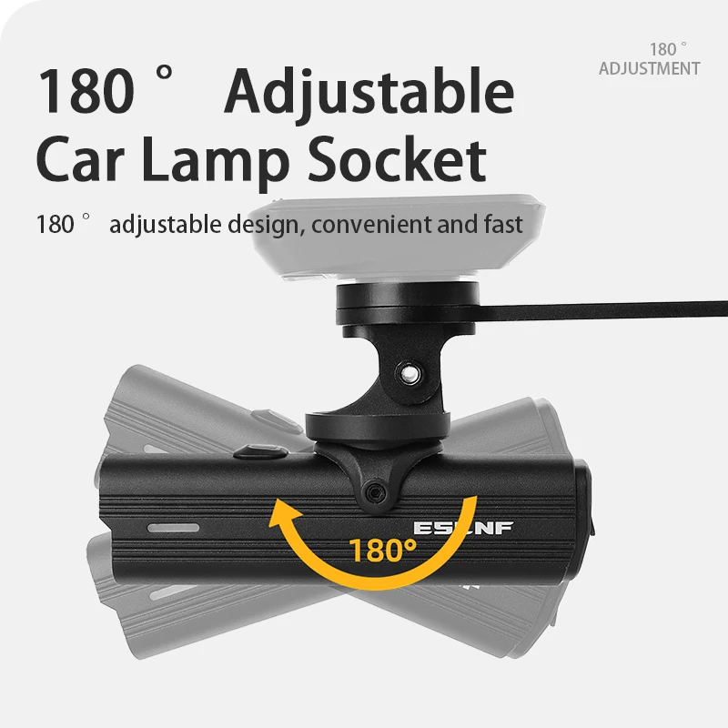 حامل تمديد مقود الدراجة YIQUAN لقاعدة كاميرا الحركة من سبائك الألومنيوم للدراجات الجبلية/الطريق مع GoPro ومحول الضوء ​