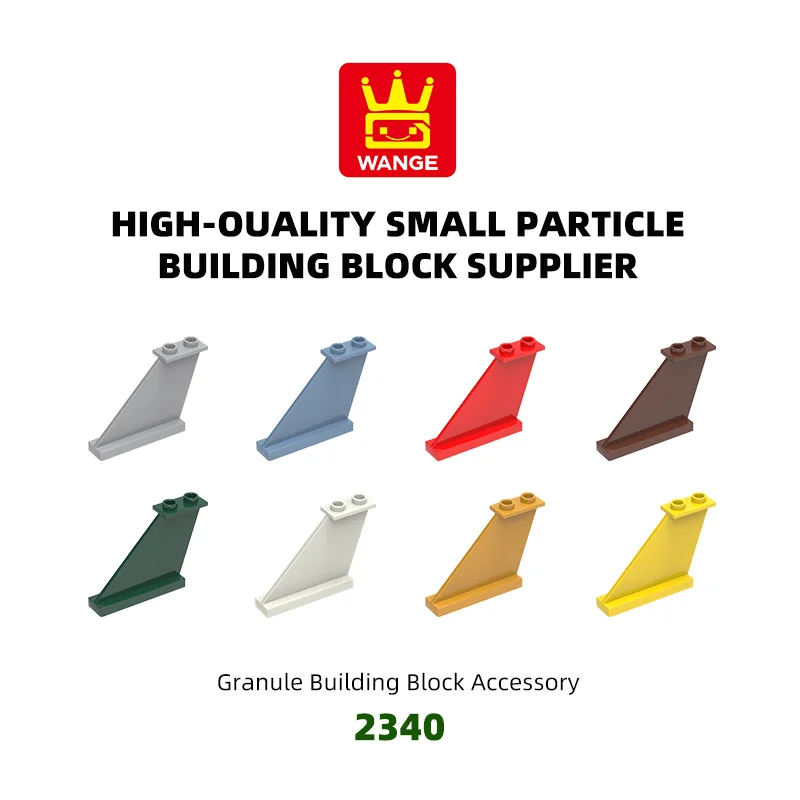 

WANGE 48Pcs/Lot 2340 Rear wing 2 holes Block Moc Color Accessories Compatible with Brick DIY Children's Toy Assembly Gift Box