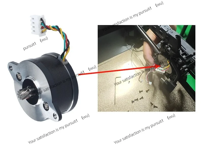 Suitable for Tuozhu Extruder 36 High Temperature Stepping Motor Lightweight Compatible with Original Port 3D Printer Accessories