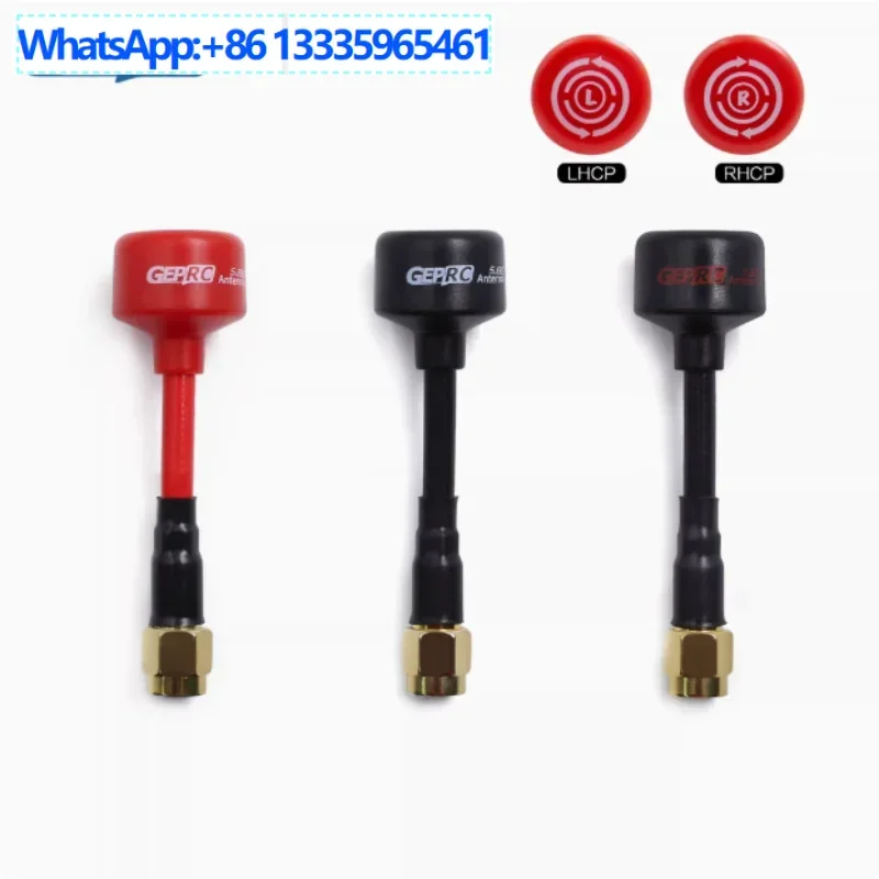 2 uds GEPRC/Momoda 5,8G antena de transmisión de imagen FPV modelo cruzado avión antena piruleta