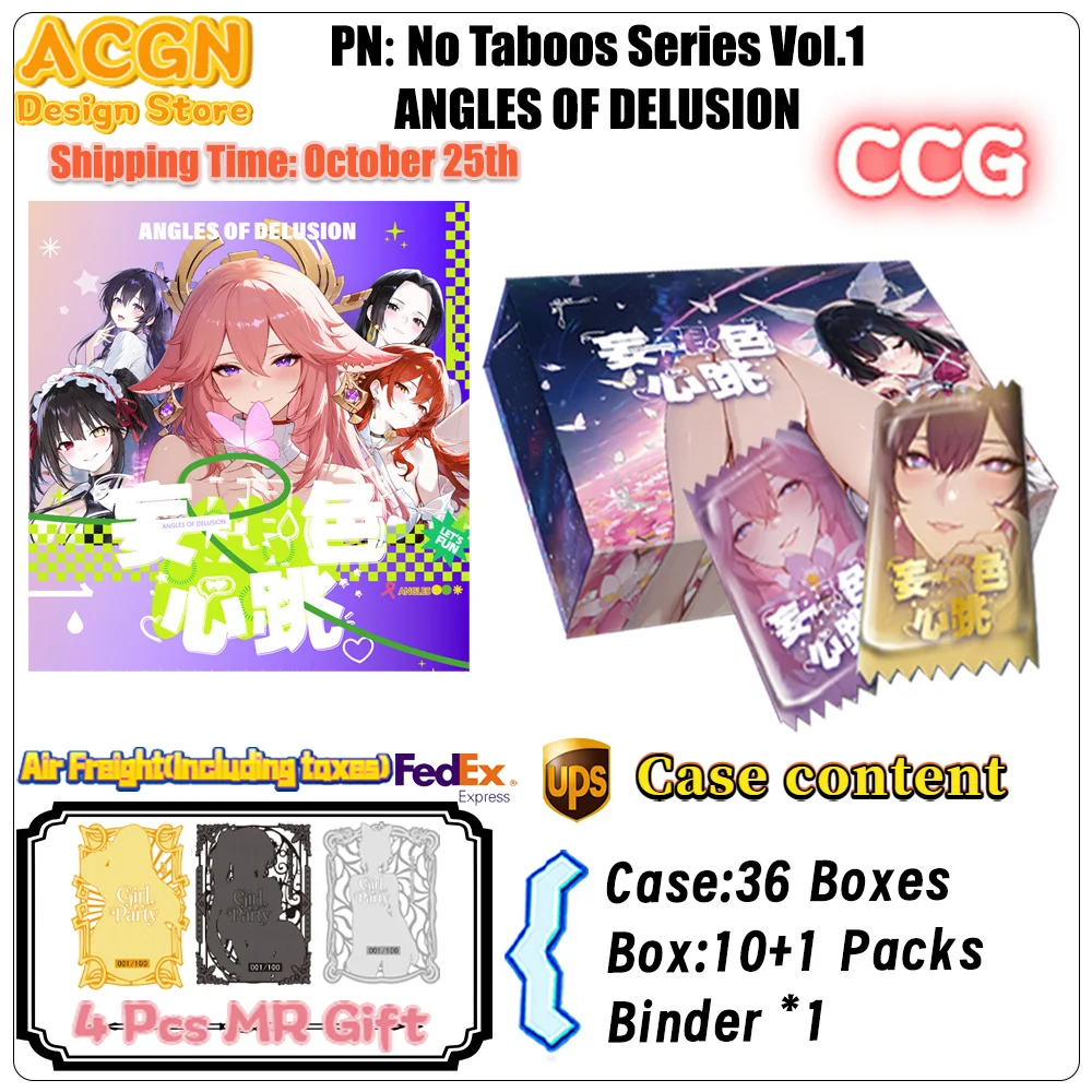 2026 New Wholesale Huanyu Studio No Taboos Series Vol.1-ANGLES OF DELUSION Goddess Story Waifu Card CCG Collection Card Gift