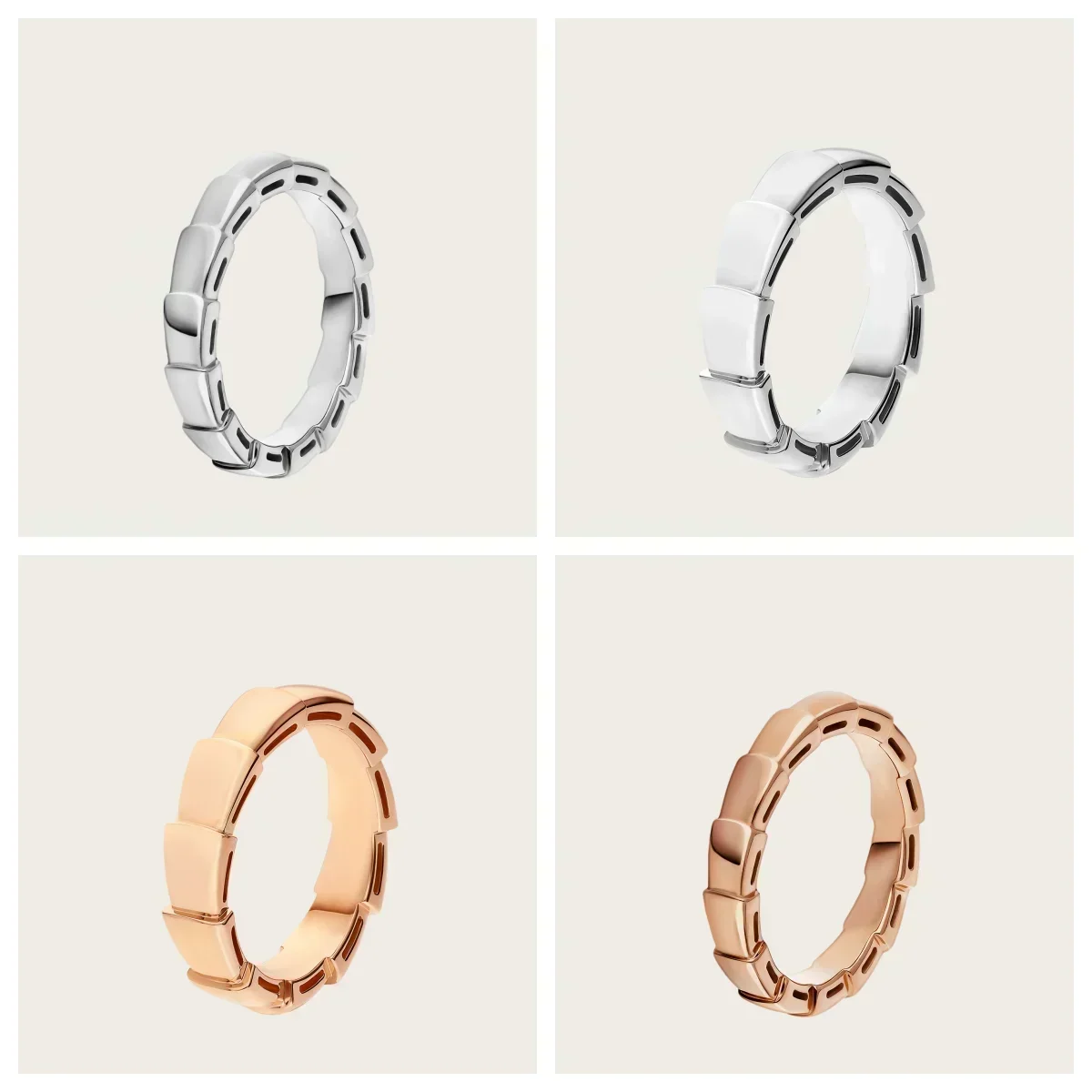 

Кольцо из змеиной кости S925 — обручальное кольцо из розового золота, идеально подходит для пар