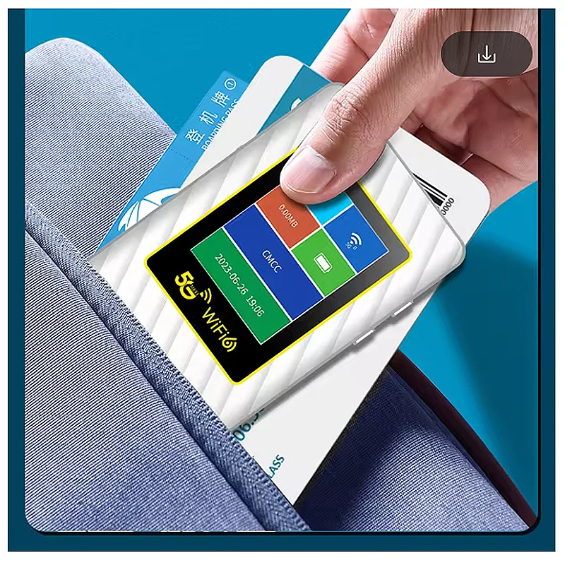 HG6877 5G Mobiler WLAN-Router 5G 4G Lte Cat19 Sim-Karte Wifi6 5000 mAh Akku