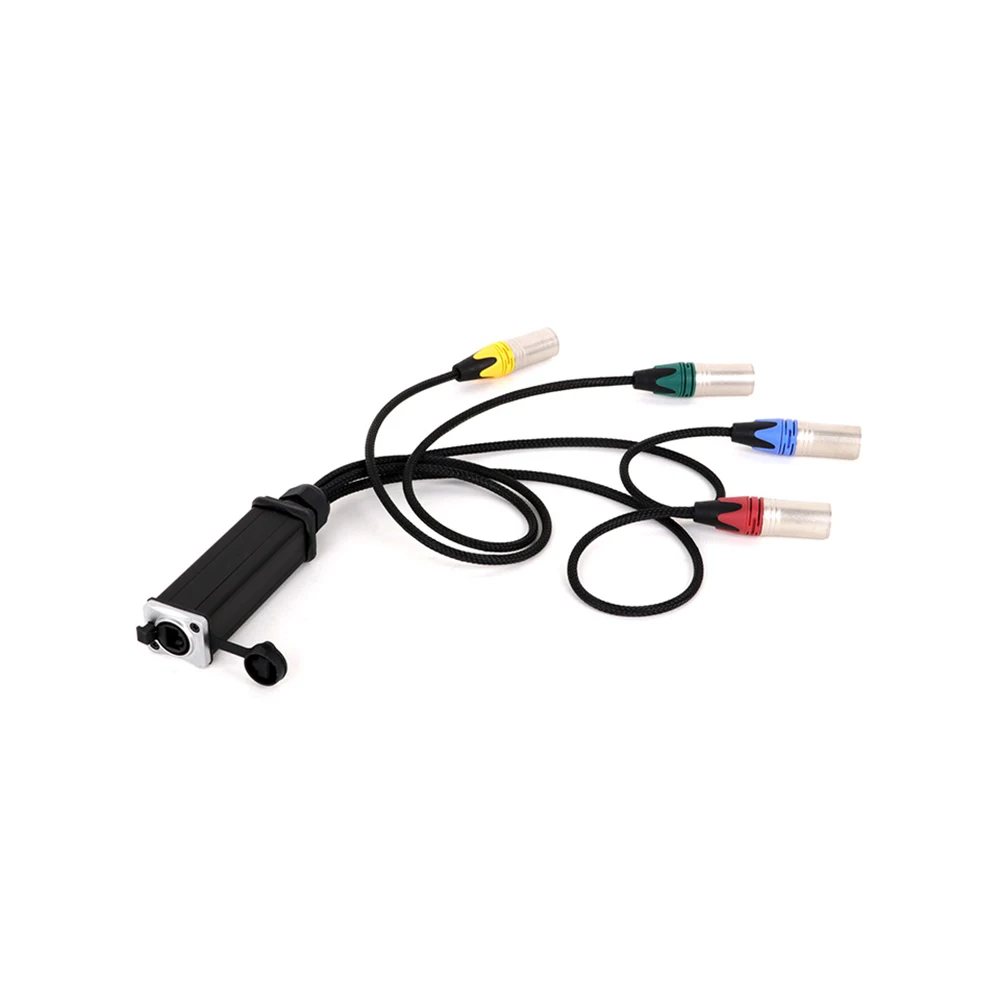 Multi Network Breakout para iluminação de som de palco e estúdio de gravação, 4 canais, XLR, 3 pinos, RJ45 para XLR