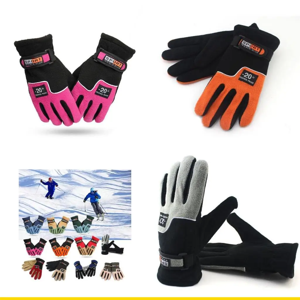

SZCH Men Women Winter Gloves Warm Thermal Anti-slip Outdoor Running Snowboard Gloves