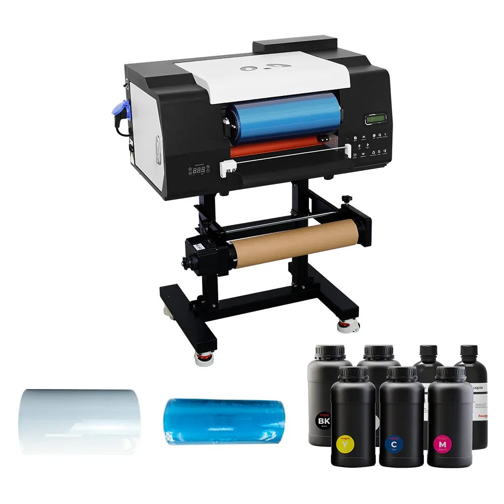 

Table Top A3 Large Crystal Film Transfer Film Impresora Printing Machine All in One 30cm UV Sticker DTF Printer with Laminator
