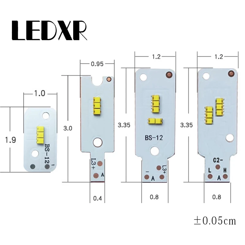 2pcs CSP car headlight X3 H1/H4/H7/H13 paste 2016 lamp beads 15W car lamp 9.0-10V 1500mA ceramic lamp beads copper substrate