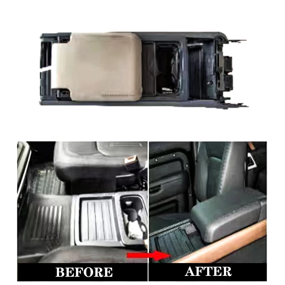 2022 New Black Cubby Box and Cup Holder Design for Land Rover Defender and Series
