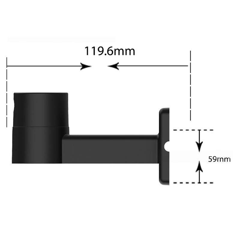 SHGO Antenna Wall Mount Bracket for Ecovacs Goat RTK Series A1600 O1200 O800 Robotic Lawn Mower Outdoor Durable