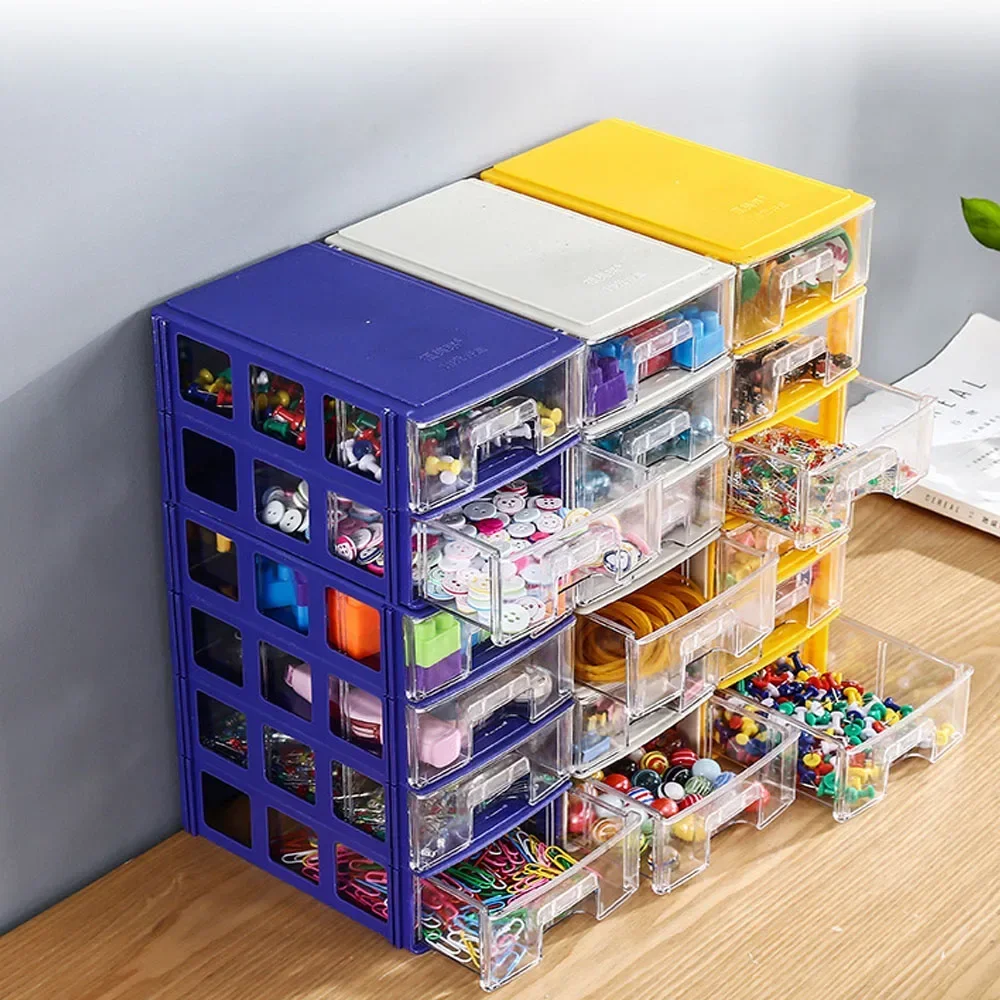 Stackable Storage Drawers, Plastic Drawers Organizer for Parts Screw Craft Organizer,Hardware Tool Box ,Plastic Toolbox