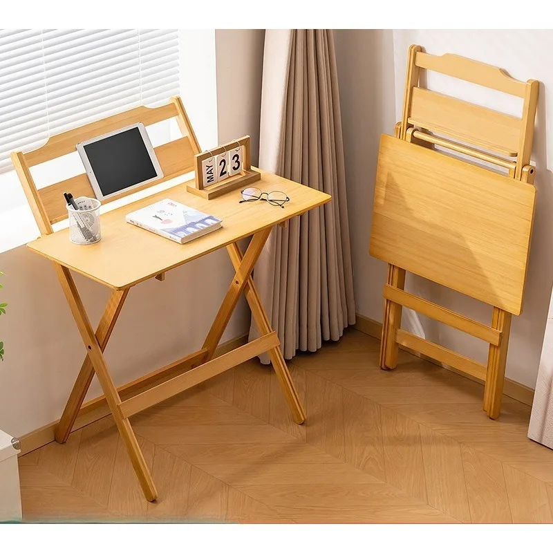 Installation-free folding table, simple desk, computer table, dormitory home multi-functional bedroom, foldable student writing