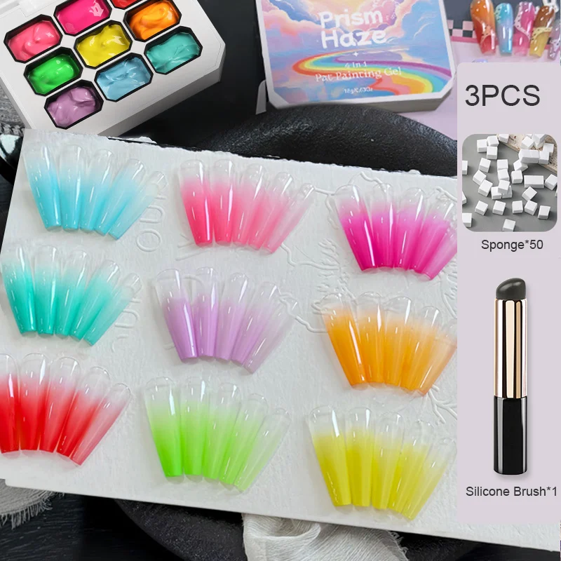 ur-sugar-kit-de-gel-para-unhas-com-3-pecas-e-pincel-esponja-para-pintura-manicure-de-verao-com-efeito-gradiente-e-estampagem-verniz-em-gel-uv-removivel