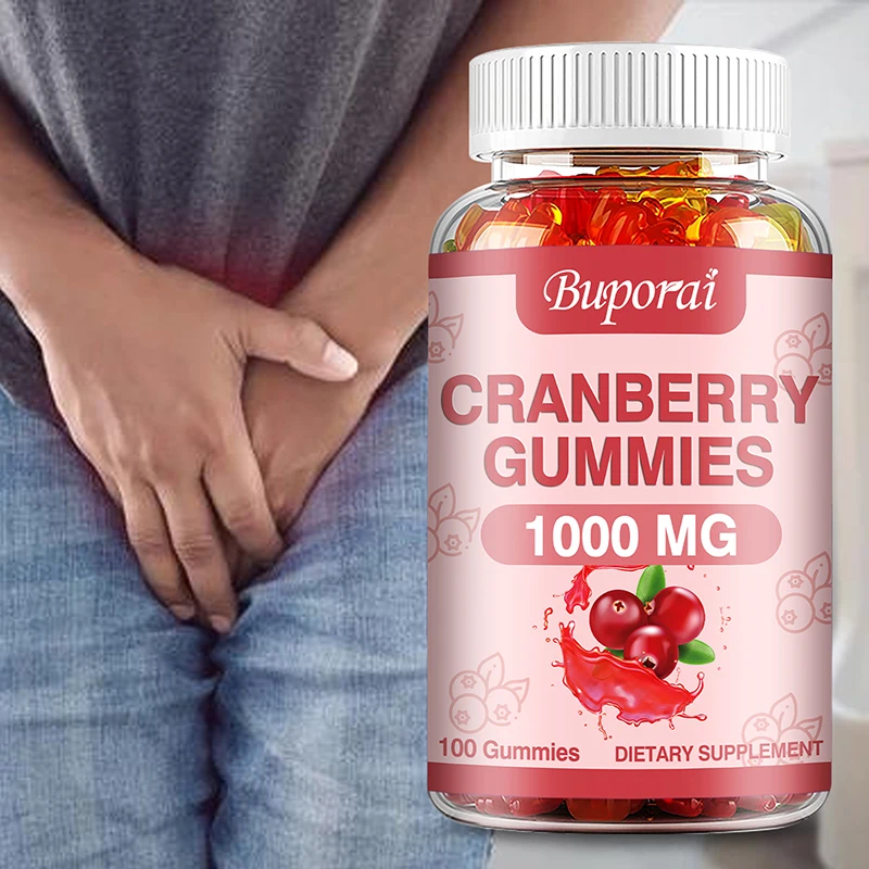 

Cranberry Gummies 1000mg -Regulates Intestinal Flora,Promotes Digestion and Absorption,Supports Kidney and Urinary System Health