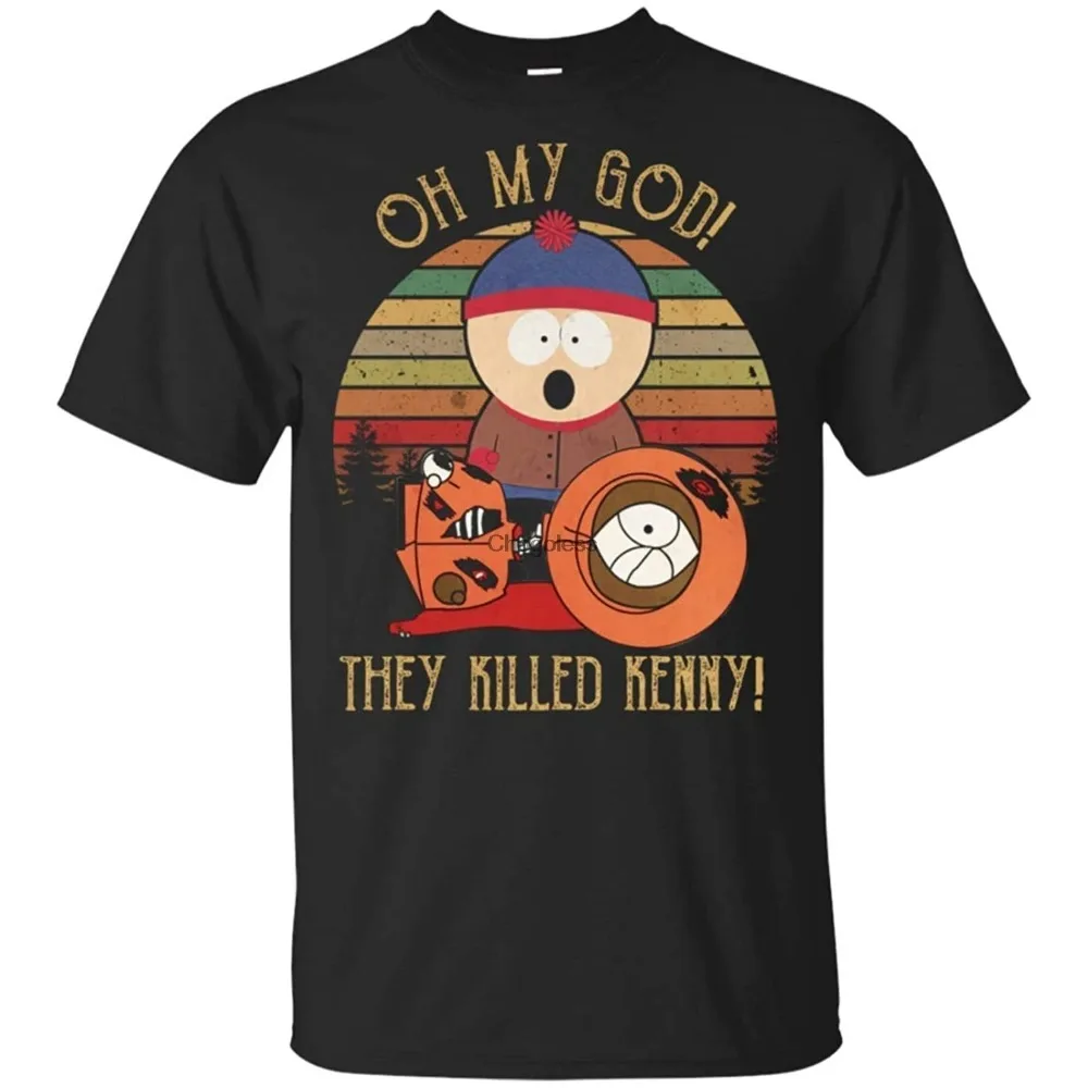 Oh My God They Killed Kenny T Shirt Black Humor Cartoon Printed T-shirt Tops Summer Casual Fashion Unisex Streetwear Camisetas