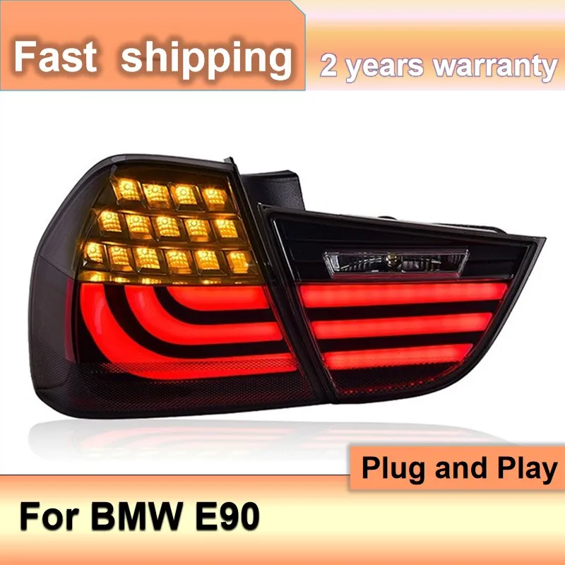 Car Accessories for BMW E90 Taillights 2009-2012 E90 Tail Light 318i 320i 325i Rear Lights LED DRL+Turn Signal+Brake+Reverse