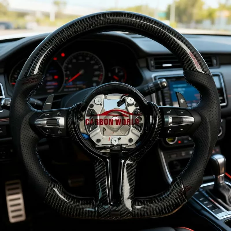 

For BMW Old Model Upgraded to New Model E60 E70 E71 F10 F06 F12 F15 F16 F20 F22 F30 F31 F32 F33 F36 Carbon Steering Wheel
