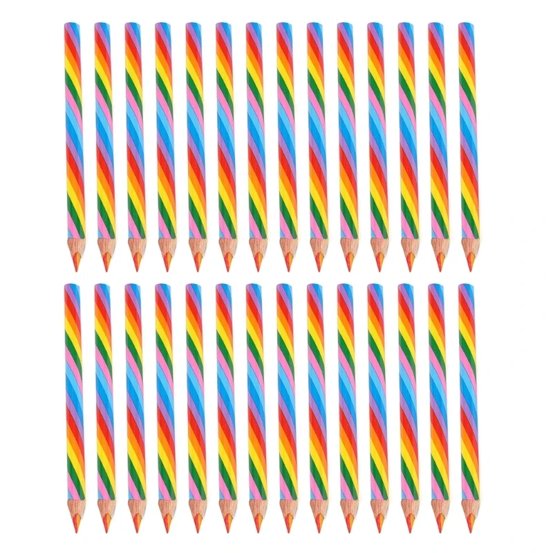 Wood Colored Pencils Rainbow Pencils, Multicolored Pencils for Drawing Coloring