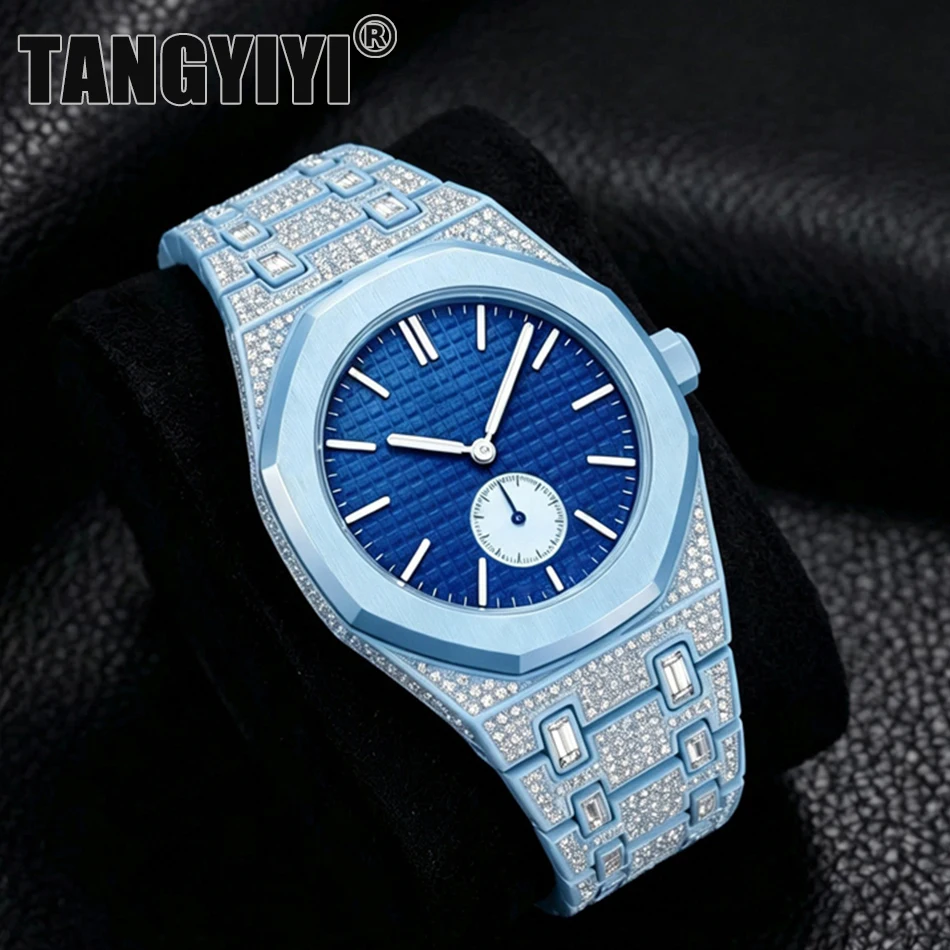 Luxury Diamond Metal Watch Band For Swatch X AP Royal POP Integrated Modification Case Strap Changer To Wristwatch Accessories