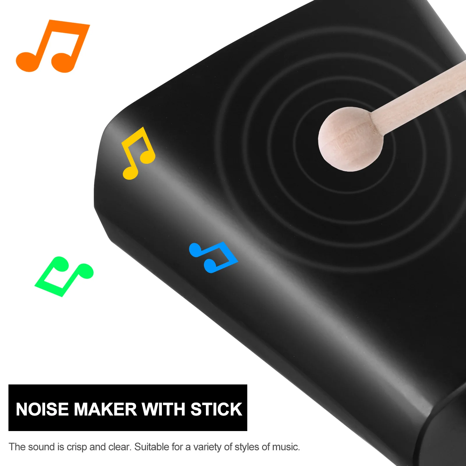 Kuhglocke Klopfstift Kinderinstrument Pädagogisches Musikspielzeug Trommelzubehör Instrumente Zubehör Metallpercussion