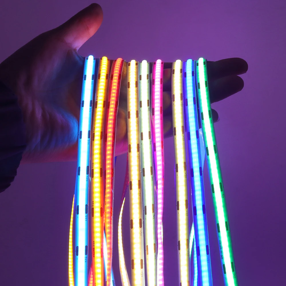 5Vバッテリー電源COB LEDストリップ 3mm 5mm  - Decor Lighting Hours のレビューと価格