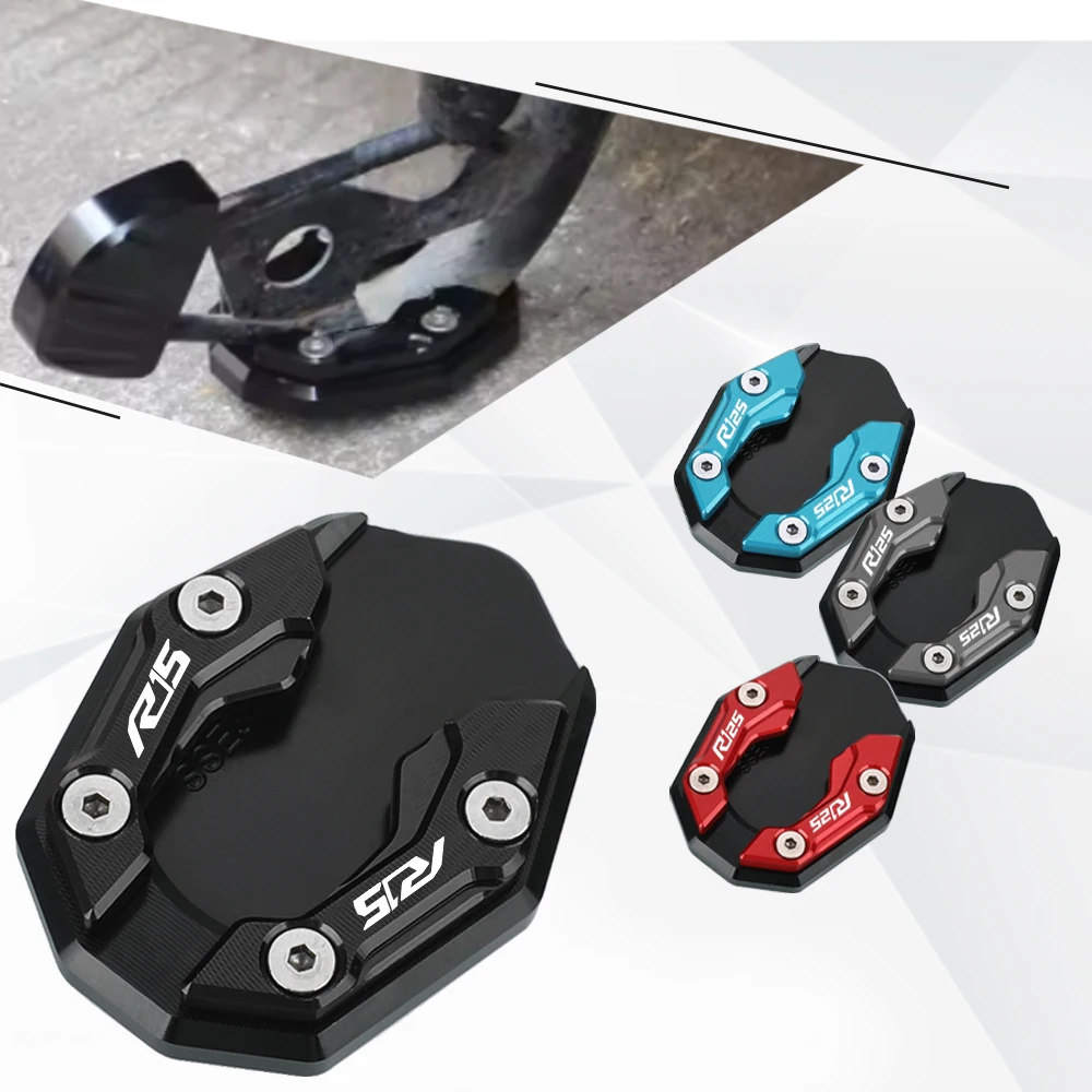 

FOR YAMAHA YZF R15 R125 YZFR155 YZF125 Universal Motorcycle Accessories Side Stand Enlarger Kickstand Enlarger Plate 2025 2024