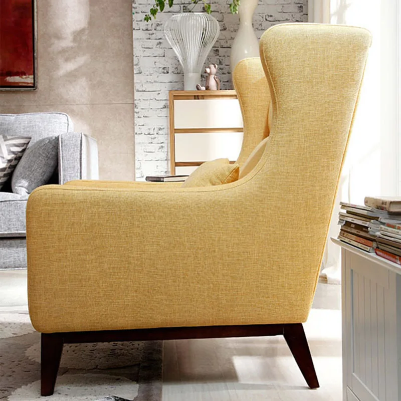 Linen sofa, simple fabric sofa, lazy sofa