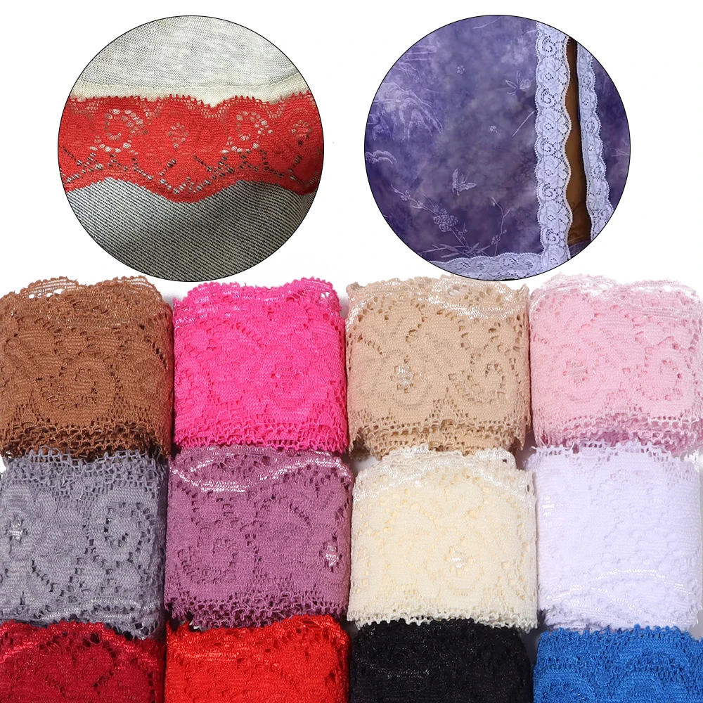 Cinta de encaje elástica de 2  - Lace Ribbon Trim reseña y precio