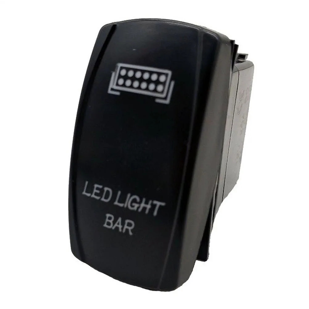 for Off Road Light Control LED Light Bar Switch 5-pin Configuration 20 Amps Capacity Blue Backlit For Off-road Driving