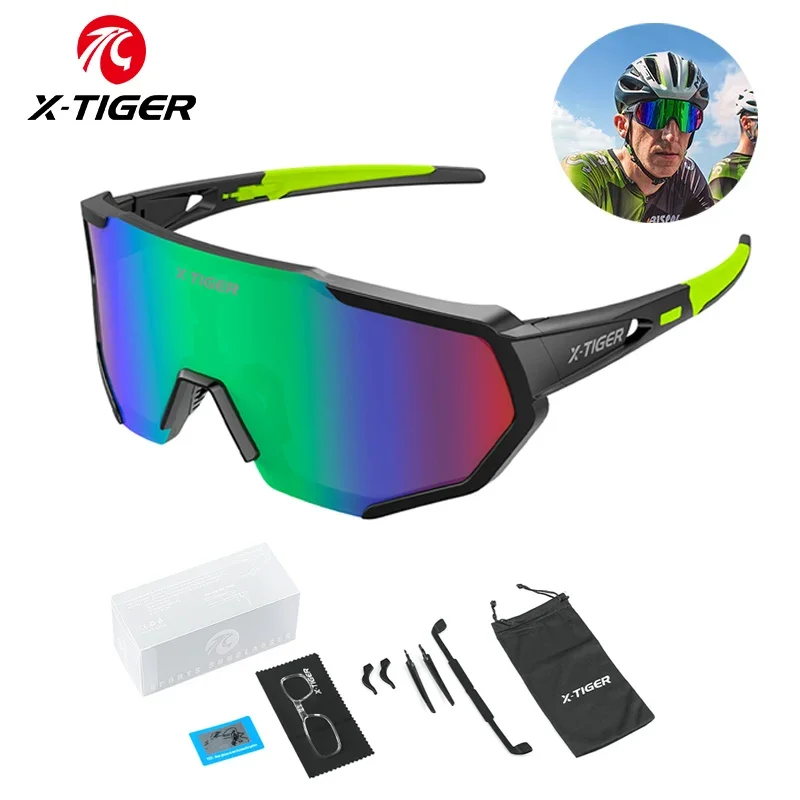 

X-TIGER велосипедные поляризационные велосипедные очки UV400 мужские и женские спортивные очки на открытом воздухе дорожные велосипедные очки для горного велосипеда солнцезащитные очки