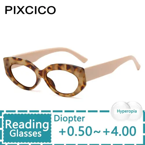 Gafas de lectura de ojo de gato para mujer, lentes ópticas de leopardo para presbicia + 1,0 + 1,5 + 2,0 + 2,5 + 3,0 + 3,5 +
