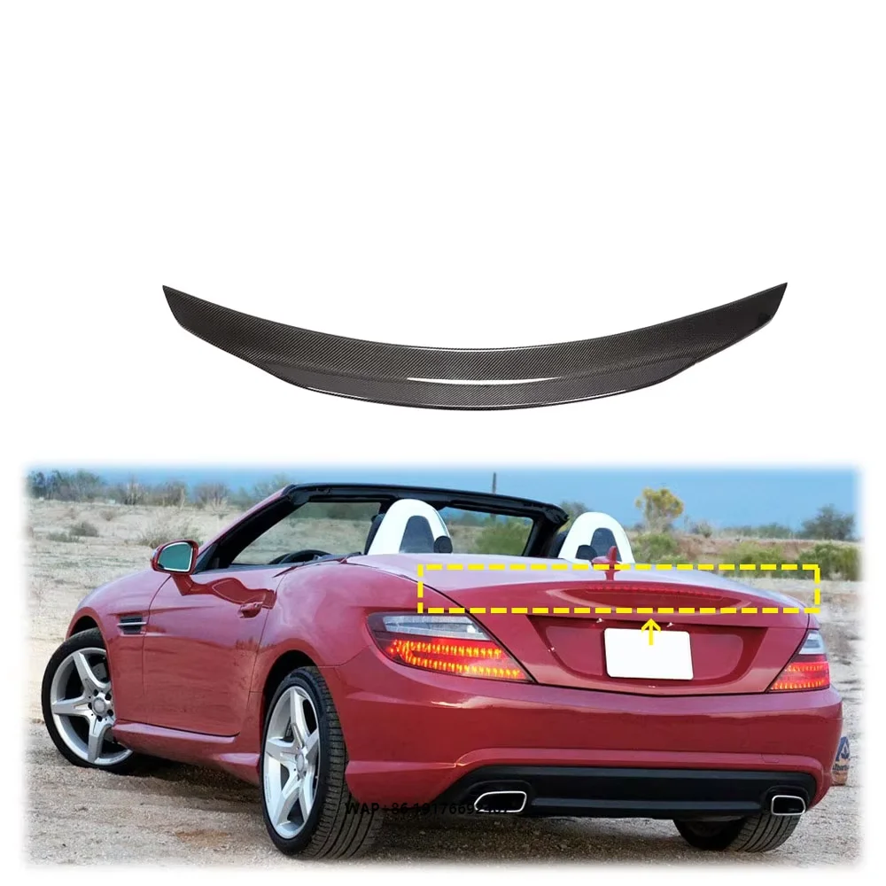 

Carbon Fiber Rear Trunk Spoiler Wing for Benz R172 SLK-CLASS 11-16 & SLC-CLASS 16+ Premium Car Spoiler