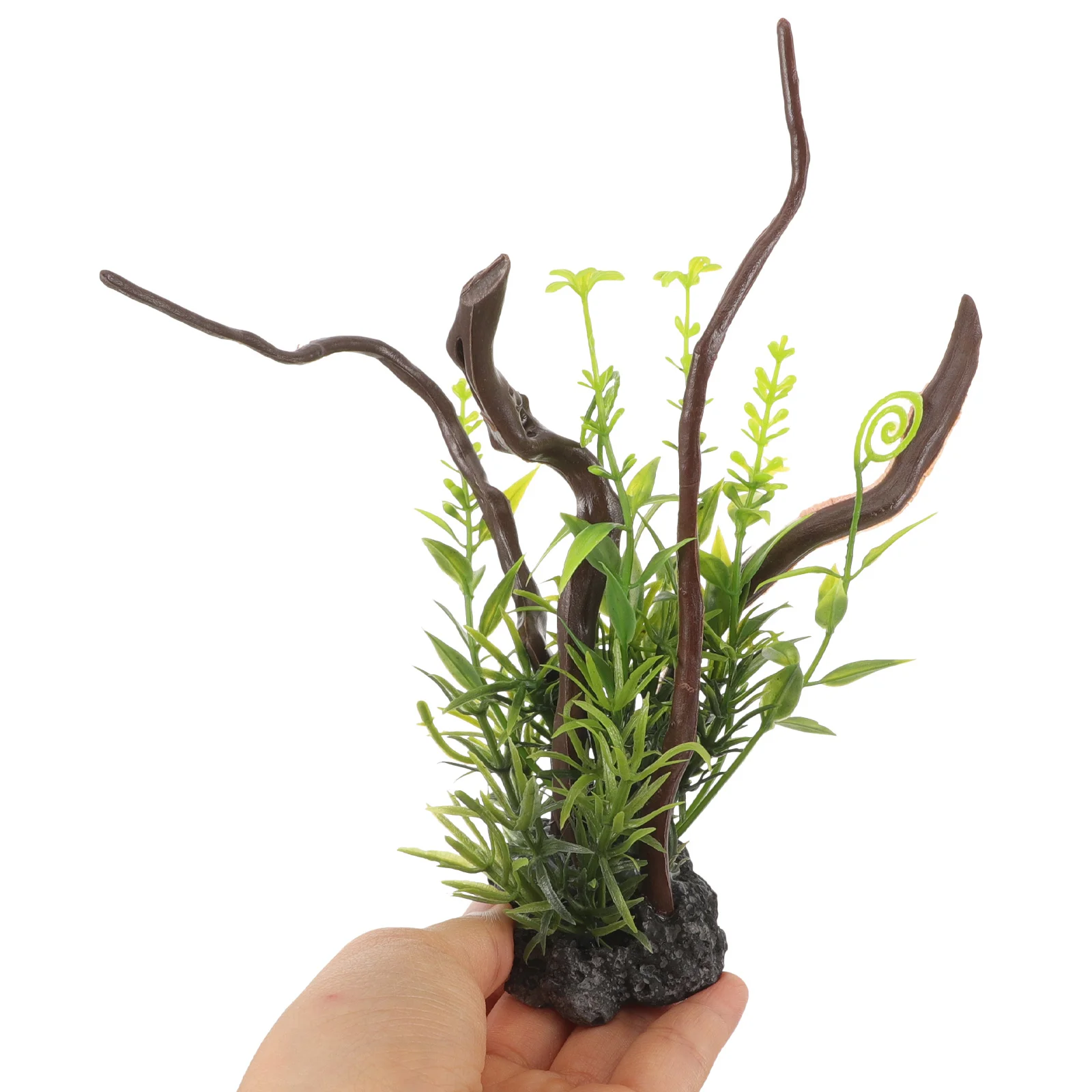

Realistic Fake Tree Root Decor for Aquarium Fish Tank Plastic Resin Safe Waterproof Landscape Enhancement Aquatic Plants