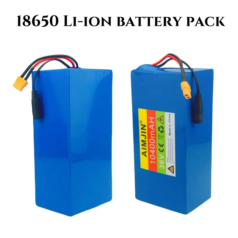 AIMJIN 10S4P 36V 10400mAh Hochleistungs-Lithium-Akku, anpassbar mit verschiedenen Anschlusssteilen