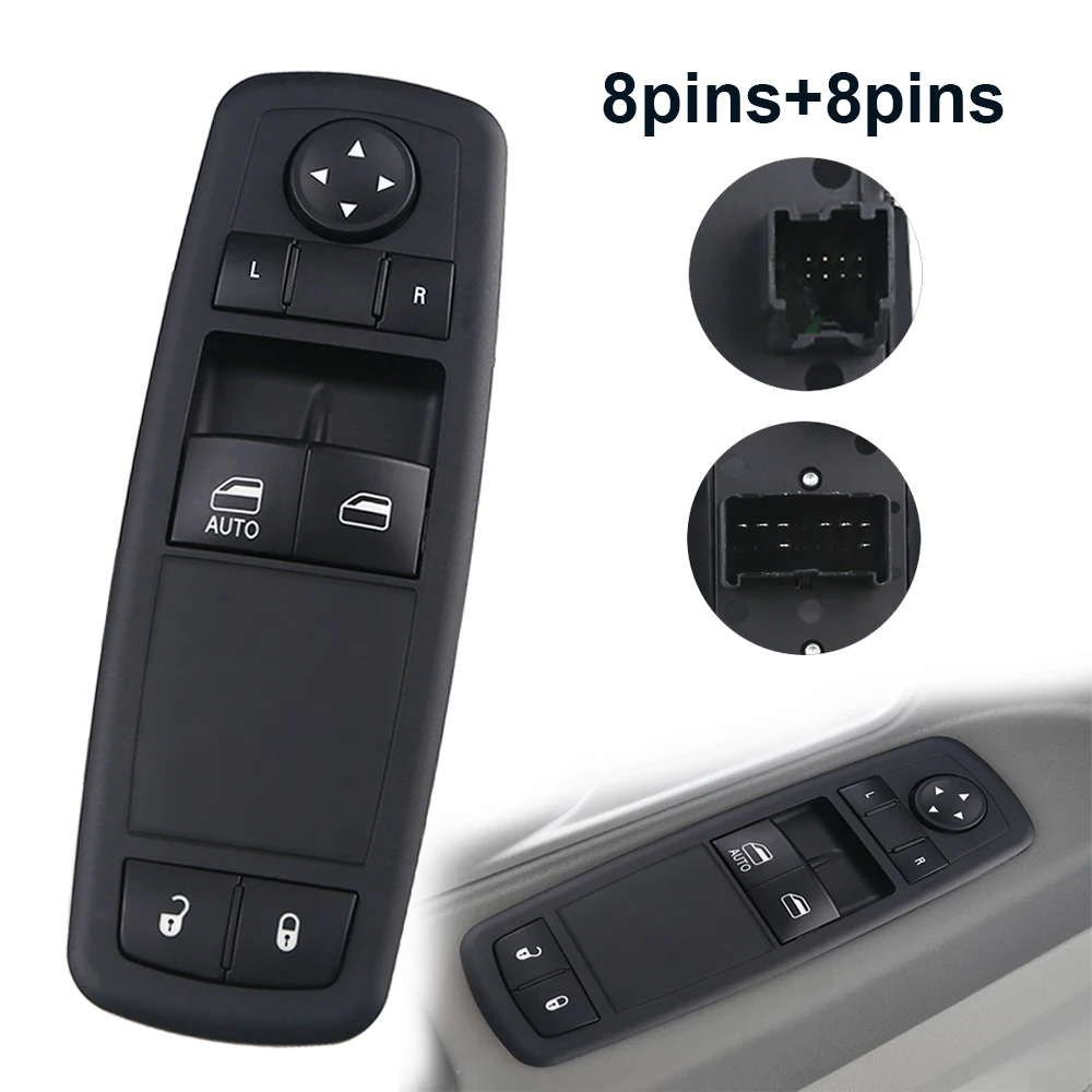Front Left Master Power Window Switch 04602627AG For Dodge Grand Caravan Chrysler Town & Country 2008-2011 Replacement