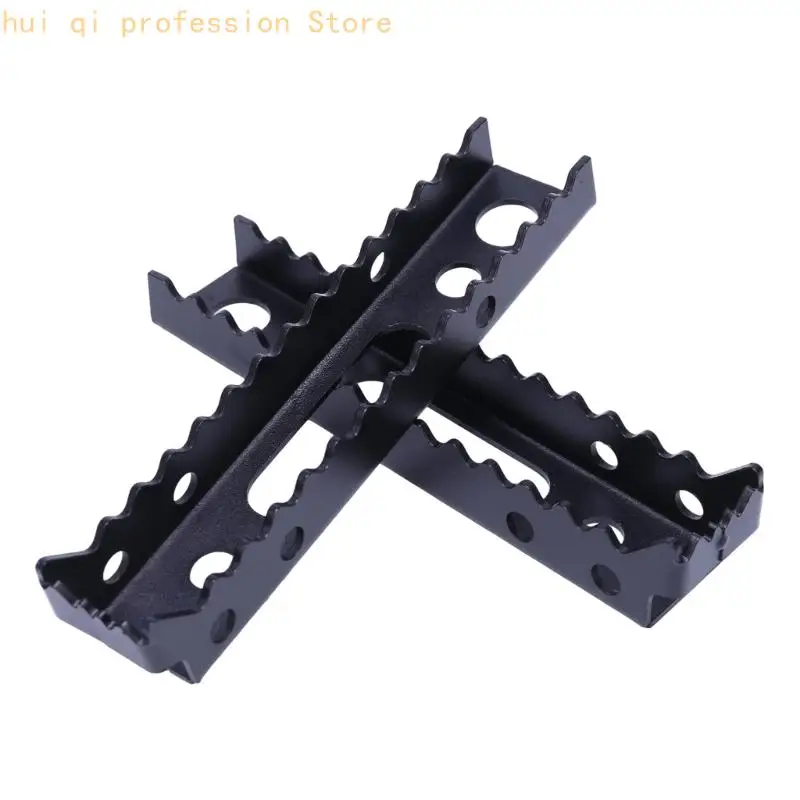 Metal Footrest Pegs for TRX250TM TRX350FM TRX350TM, Pair Set with Serrated Top Edges and Mounting Holes for Farm Tasks and Trail