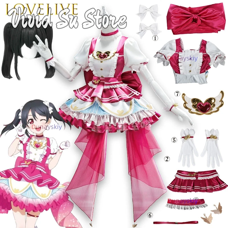 

Nico Yazawa loveLive School Idol Uniform Anime Cosplay Festival Party Wea Anime Cosplay Costume Halloween Lolita Jirai Kei Party