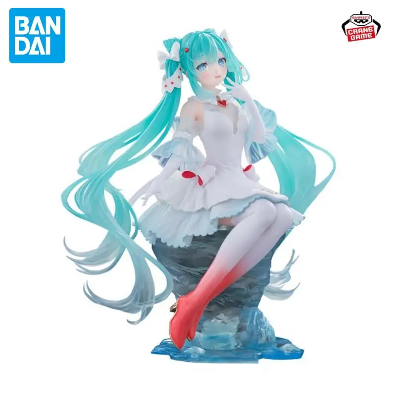 

В наличии оригинальный BANDAI Hatsune Miku BANPRESTO EVOLVE Clearlux аниме фигурка ПВХ 18 см модель коллекция кукла натуральная игрушка в подарок