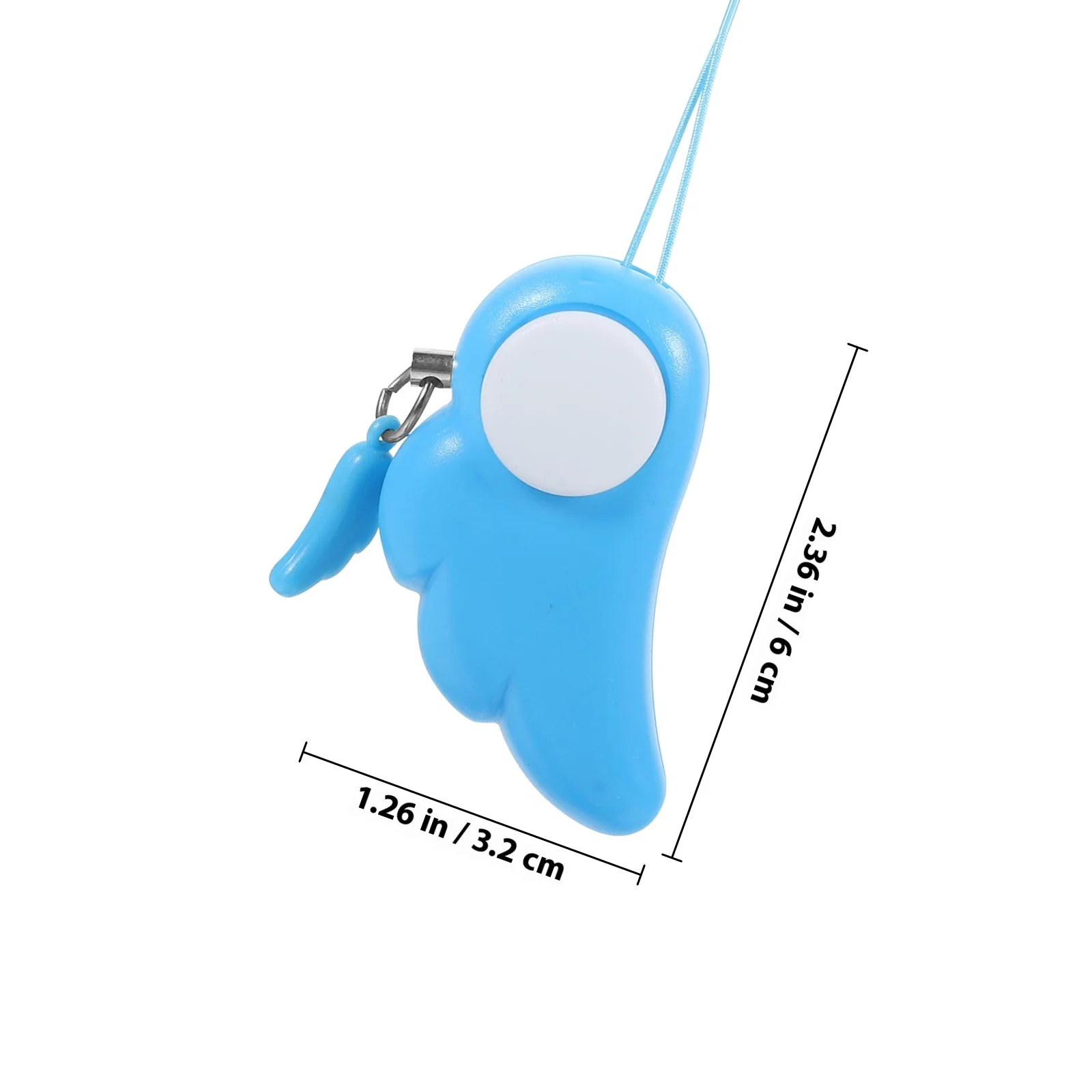 Personal Alarm 130Db Loud Safety Keychain for Women Compact Portable Guardian Angel Wing Alarm for Elderly Tool