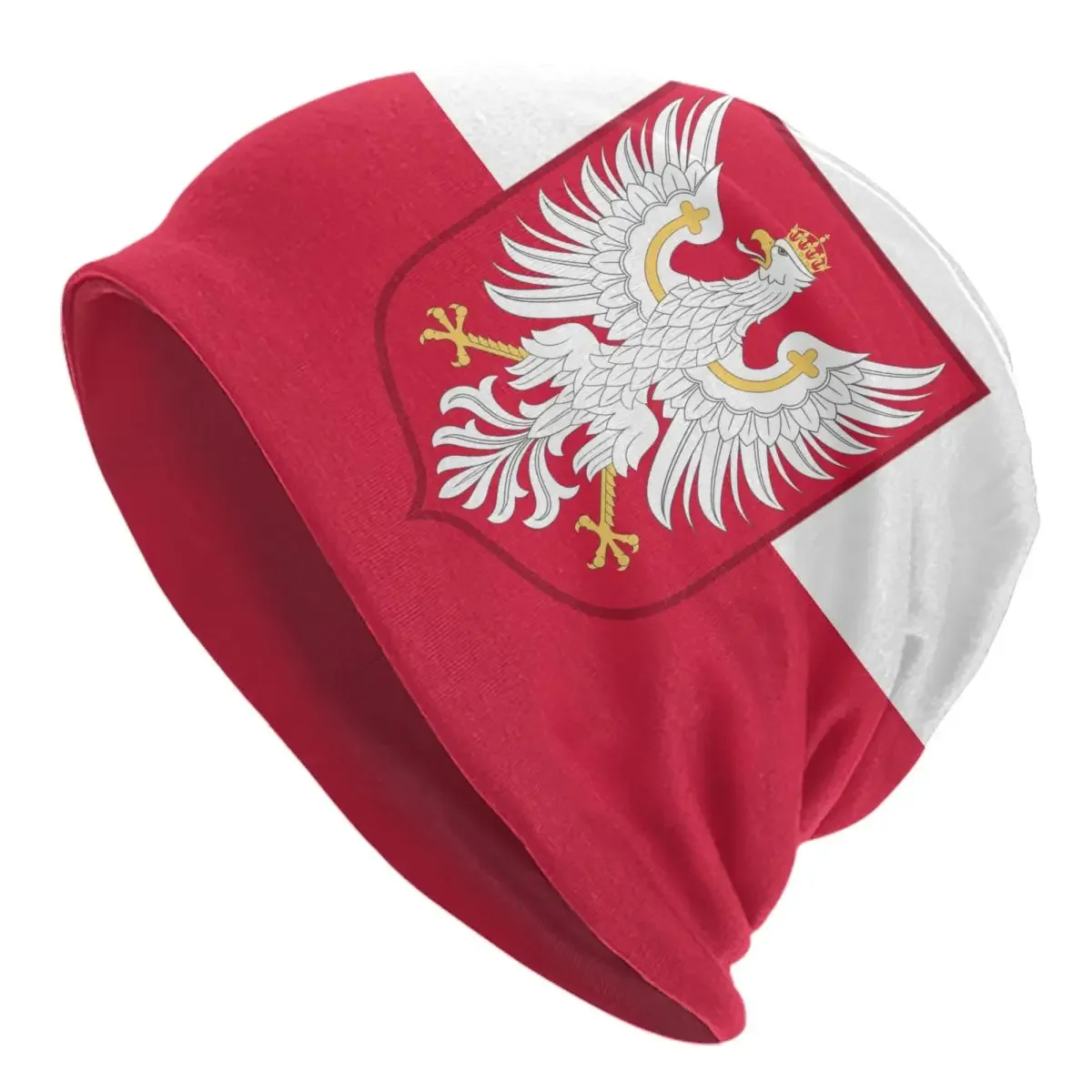 Kingdom Of Poland Flag Beanie Cap Unisex Winter Warm Bonnet Femme Knit Hats Cool Outdoor Ski Skullies Beanies Hats For Men Women