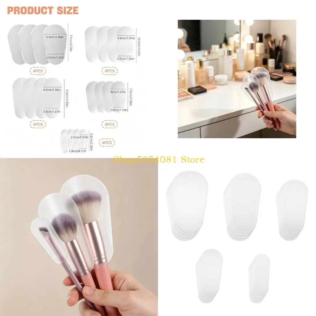 AXYC 20x Soft EVA Brush Head Covers Keep Your Makeup Tool Hygienic Waterproof Cosmetic Brushes Guards Cap