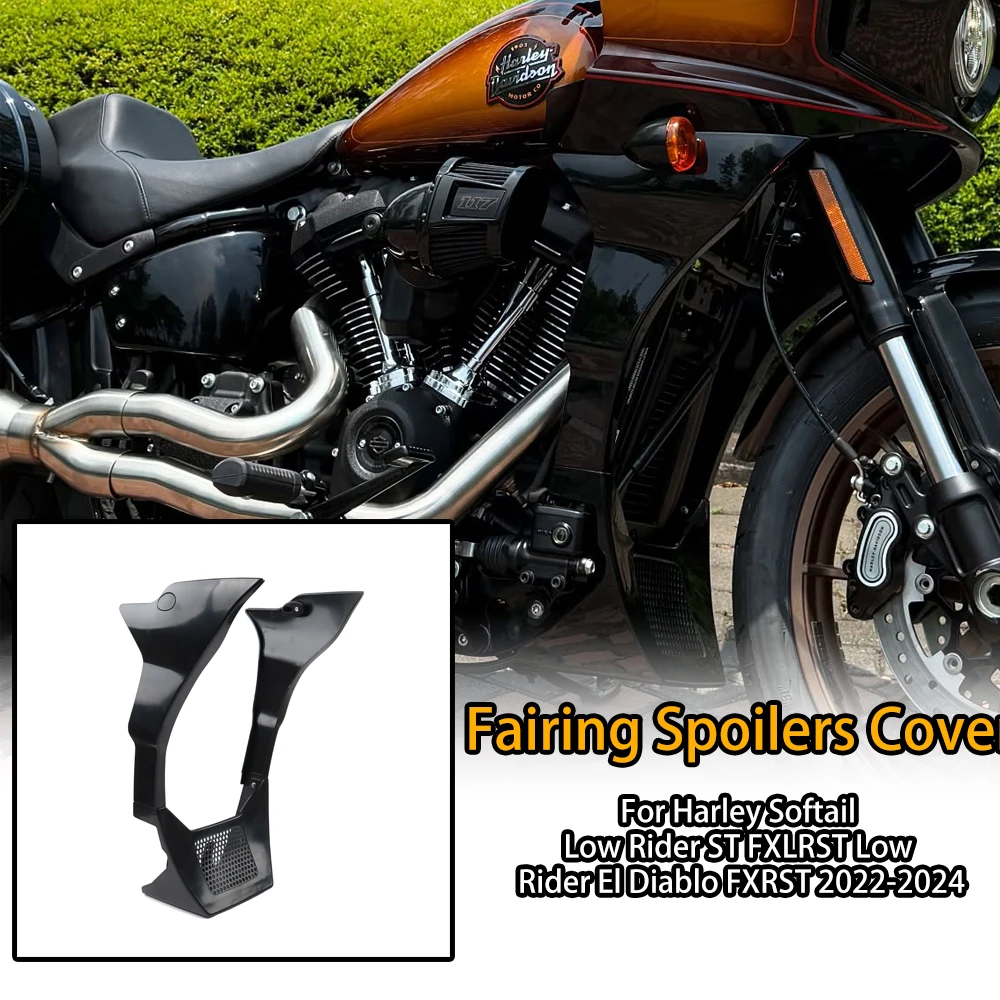 

2022-2025 Harley Softail Low Rider ST FXLRST Black Fairing Spoiler Cover ABS Plastic Motorcycle Accessories Upgrade