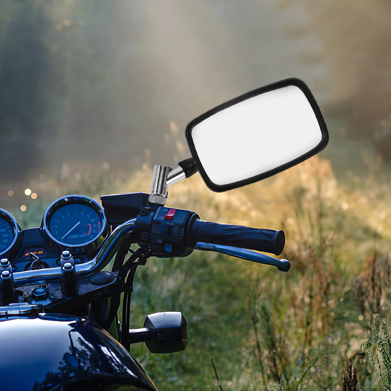

Large Field of View Rearview Mirror 1 Design Durable Shock Resistant Easy Installation Universal Fit Motorcycle Side