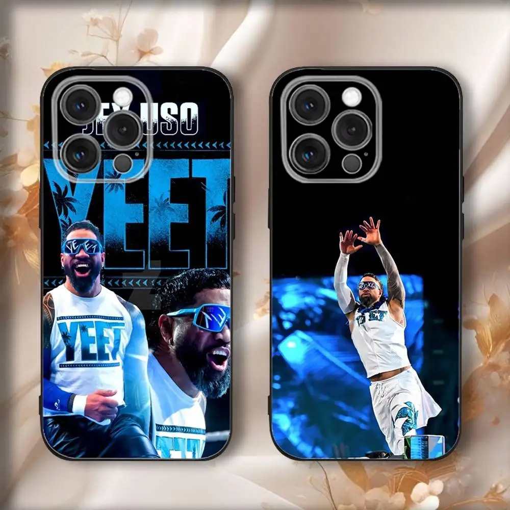 

J-Jeys U-USO Phone Case For iPhone16,15,14,13,12,11,Pro,Max,Plus,X,XS,SE4,E,Mini,Soft Black Case