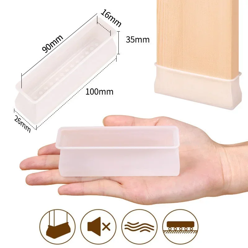 Anti slip furniture feet legs cover socks Mute bed stopper protection Pads silicon table chair leg cap Wood Floor Protector