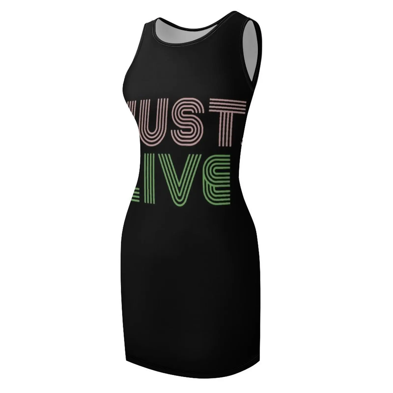 Just Live تي شيرت بدون أكمام فستان الشمس ملابس نسائية ملابس نسائية فستان وصيفة العروس أطقم نسائية أنيقة