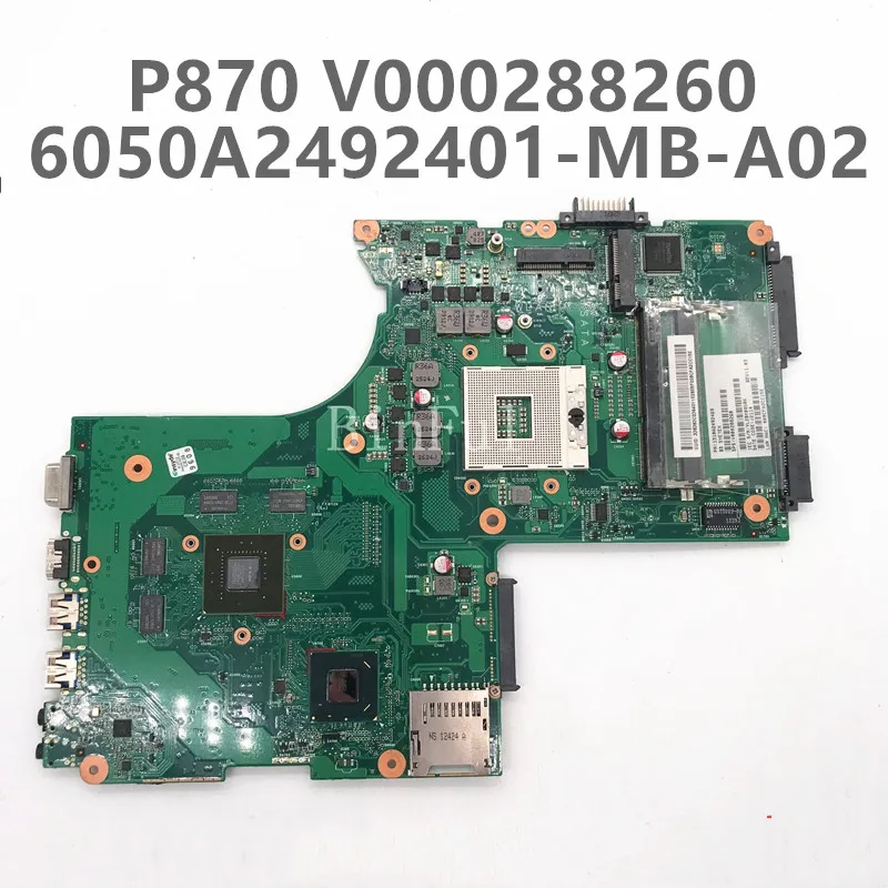 High Quality Mainboard For Toshiba Satellite P870 P875 V000288260 6050A2492401-MB-A02 GT630M HM76 Laptop Motherboard 100% Tested