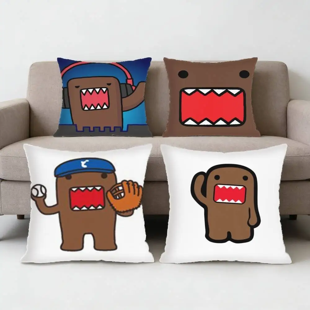 

Милая подушка-наволочка Домо-кун для дивана, гостиной, спальни, изголовья кровати, спинки, квадратная подушка для сна