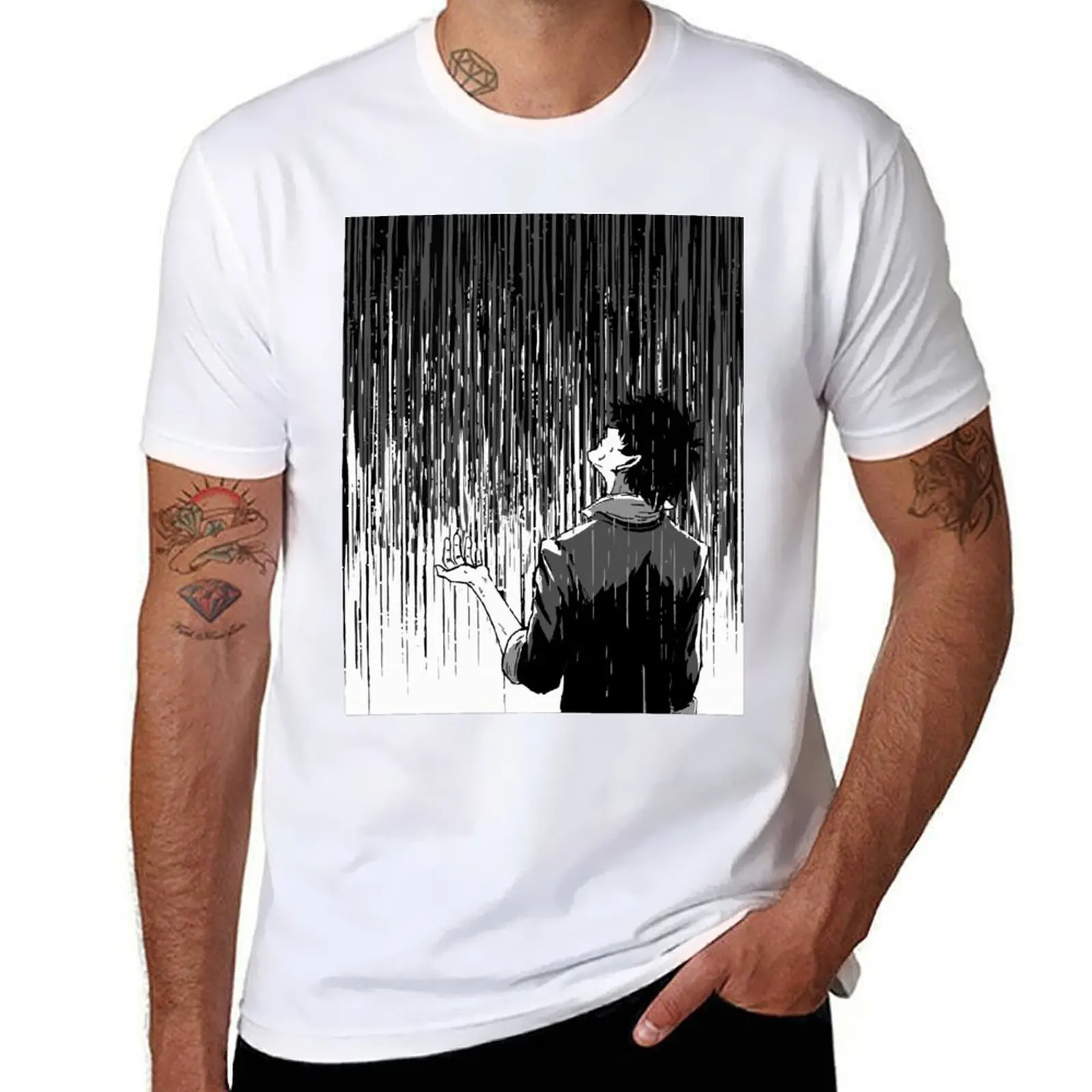 

Rain T-Shirt t shirts cotton 100% t shirts for man graphic tees man graphic t shirt T-Shirt